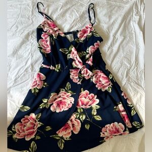 Navy Flower Dress